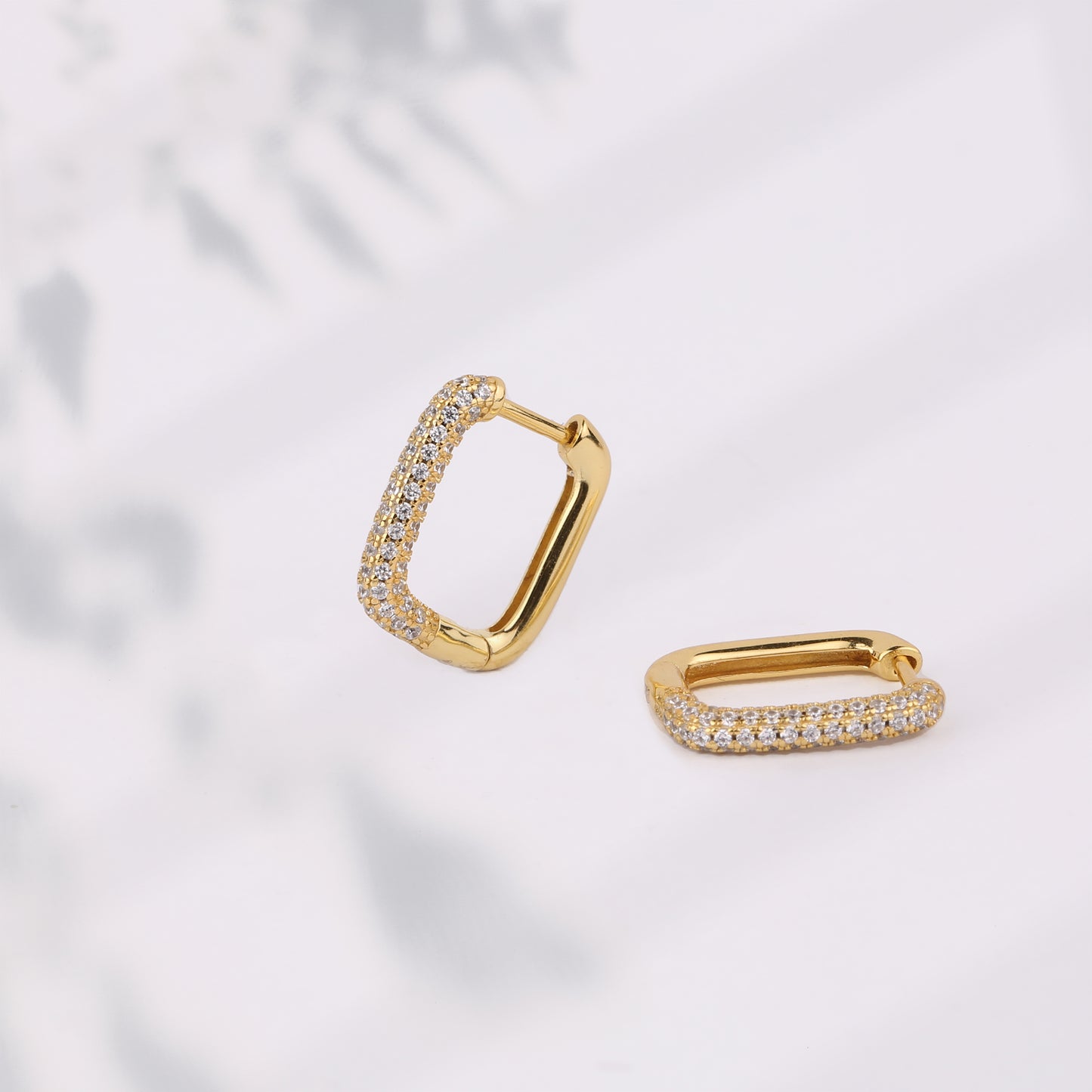 Pave Link Earrings