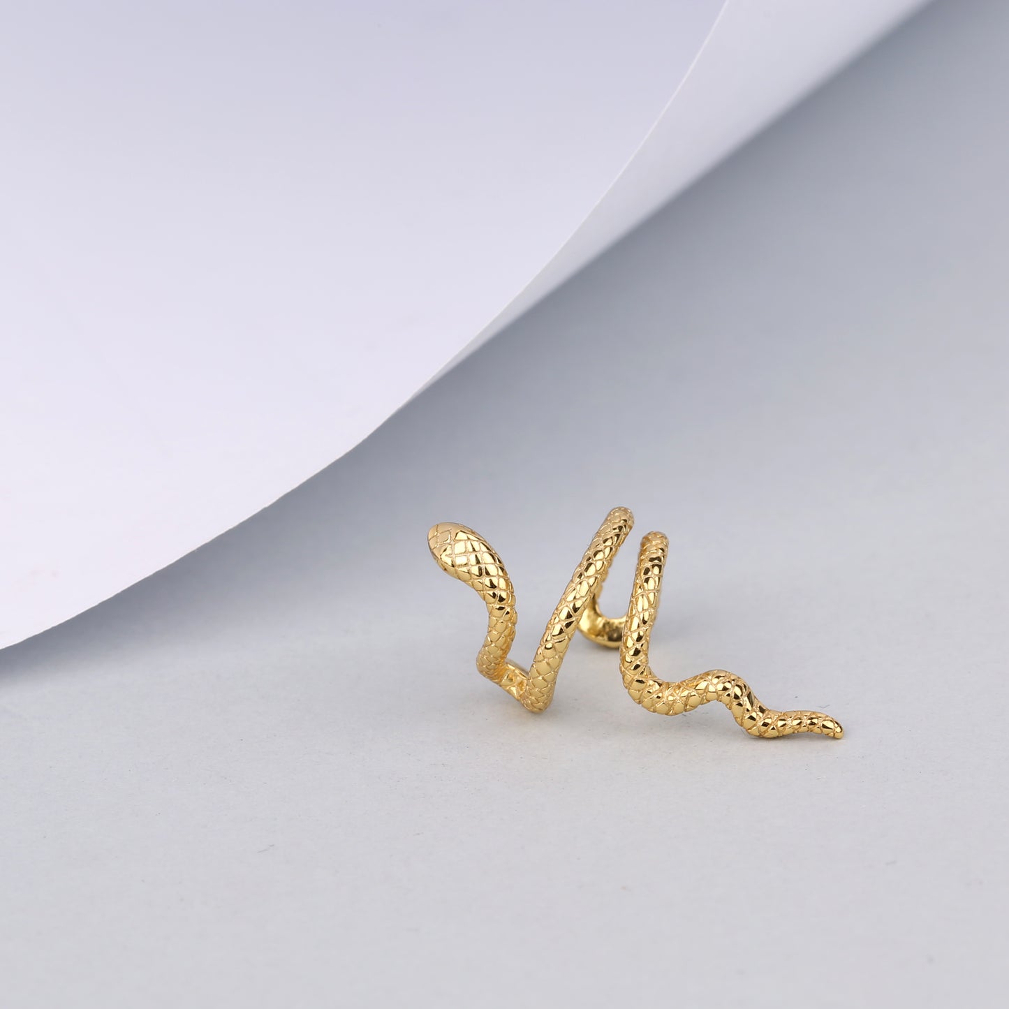 Snake Huggie Hoop Earrings Gift Set