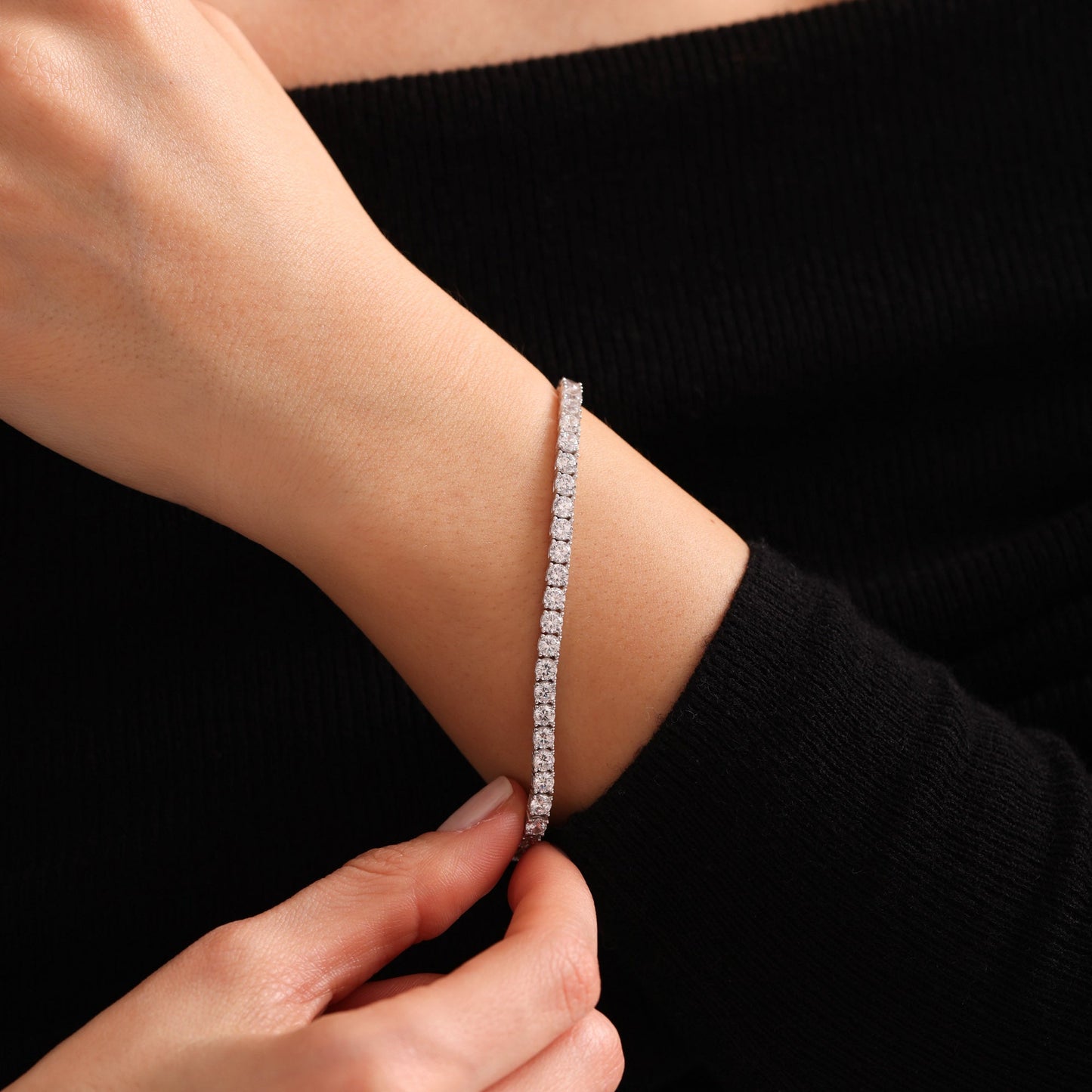 Diamond Tennis Chain Bracelet