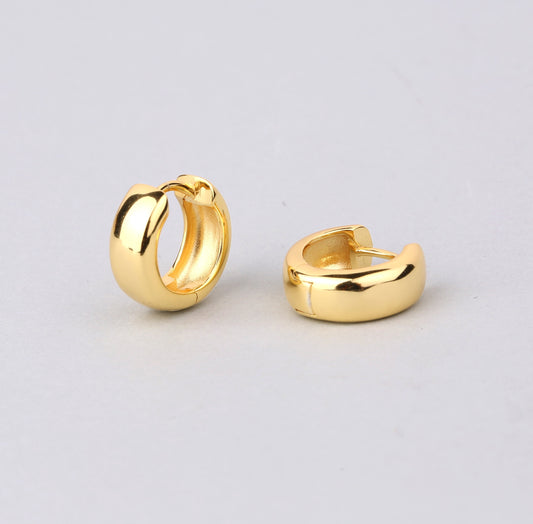 Gold Chunky Hoop Earrings