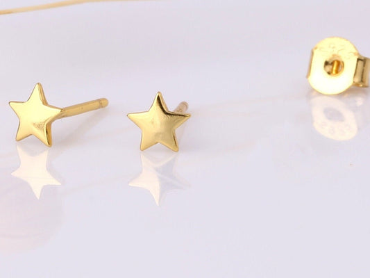 Tiny Star Stud Earrings