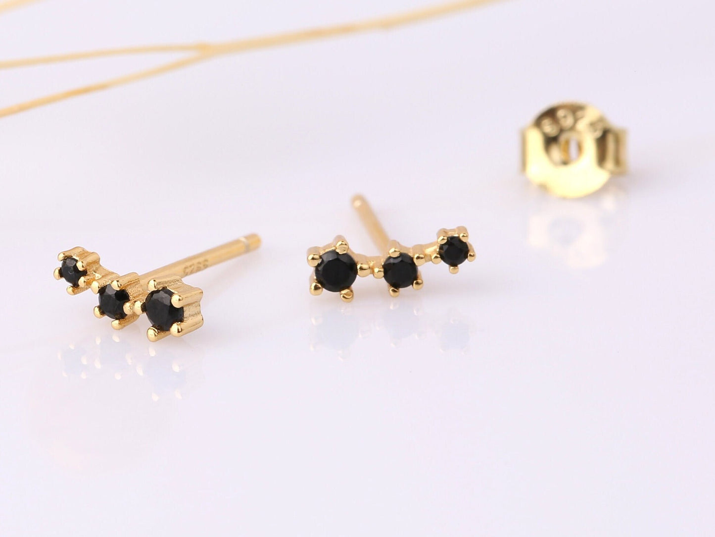 Turquoise Ear Climber Stud Earrings