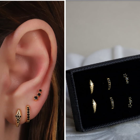 Reputation Snake Huggie Hoop Earrings Gift Set